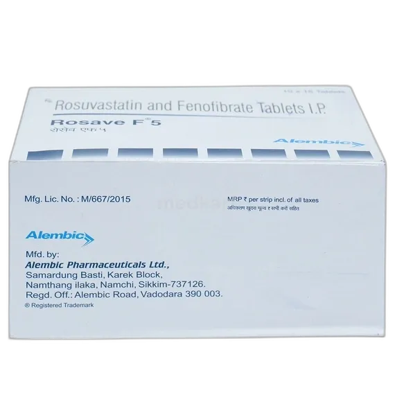 rosave f 5mg tablet 15's